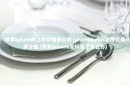 苹果iphone6上市价格多少钱 iphone6plus上市价格多少钱 (苹果iphone密码忘了怎么办)