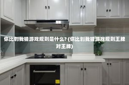 你比划我猜游戏规则是什么? (你比划我猜游戏规则王牌对王牌)