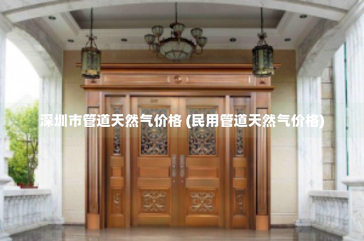 深圳市管道天然气价格 (民用管道天然气价格)