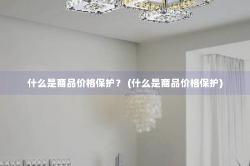 什么是商品价格保护？ (什么是商品价格保护)