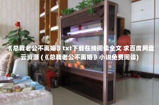 《总裁老公不离婚》txt下载在线阅读全文 求百度网盘云资源 (《总裁老公不离婚》小说免费阅读)