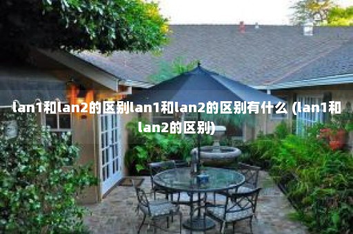 lan1和lan2的区别lan1和lan2的区别有什么 (lan1和lan2的区别)