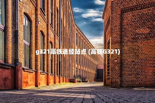 g321高铁途经站点 (高铁G321)