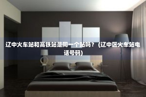 辽中火车站和高铁站是同一个站吗？ (辽中区火车站电话号码)