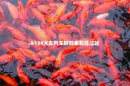 k134火车列车时刻表和经过站