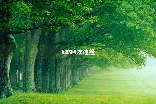 k894次途经