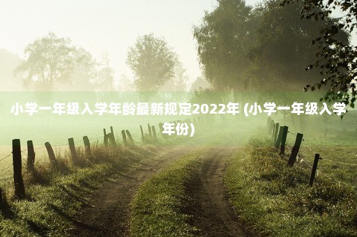 小学一年级入学年龄最新规定2022年 (小学一年级入学年份)