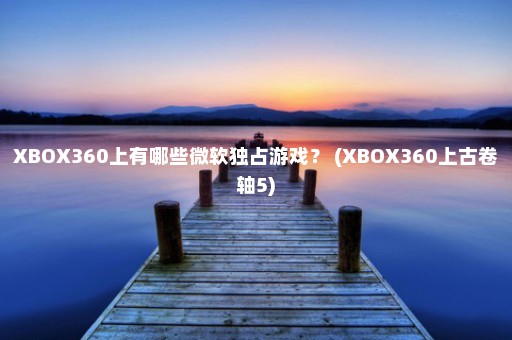 XBOX360上有哪些微软独占游戏？ (XBOX360上古卷轴5)