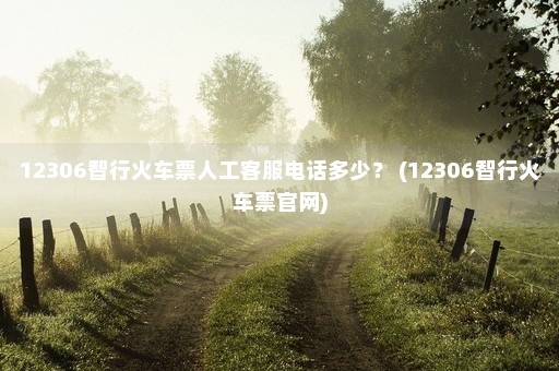 12306智行火车票人工客服电话多少？ (12306智行火车票官网)