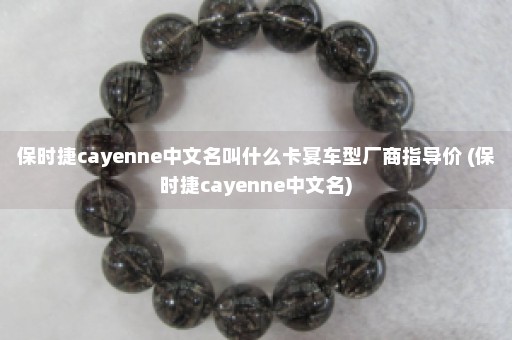 保时捷cayenne中文名叫什么卡宴车型厂商指导价 (保时捷cayenne中文名)