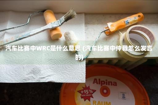 汽车比赛中WRC是什么意思 (汽车比赛中仲裁怎么发言的)