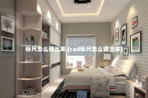 标尺怎么调出来 (cad标尺怎么调出来)