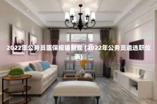 2022年公务员医保报销新规 (2022年公务员遴选职位表)