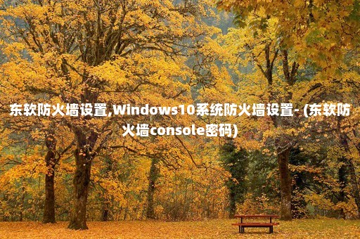 东软防火墙设置,Windows10系统防火墙设置- (东软防火墙console密码)