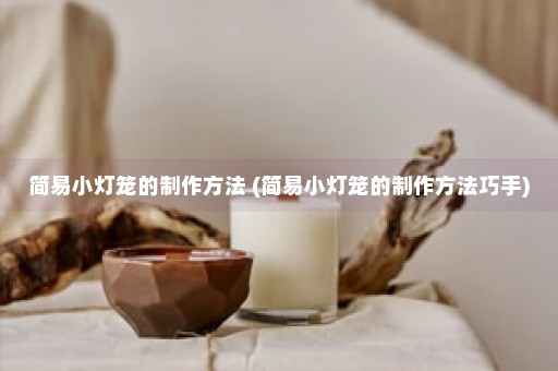 简易小灯笼的制作方法 (简易小灯笼的制作方法巧手)