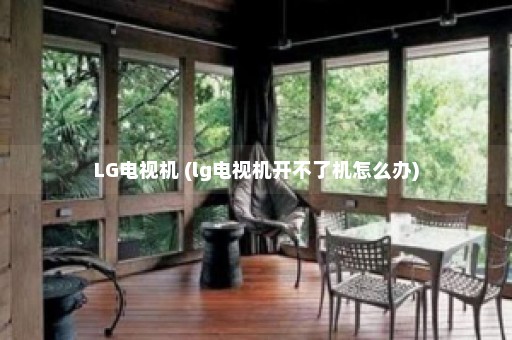 LG电视机 (lg电视机开不了机怎么办)