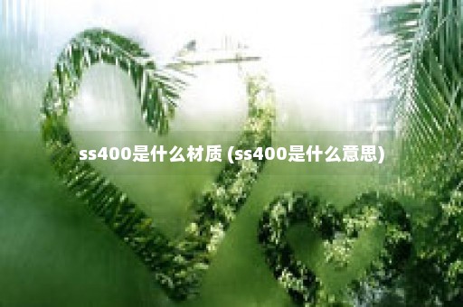 ss400是什么材质 (ss400是什么意思)