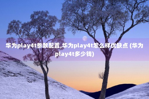 华为play4t参数配置,华为play4t怎么样优缺点 (华为play4t多少钱)