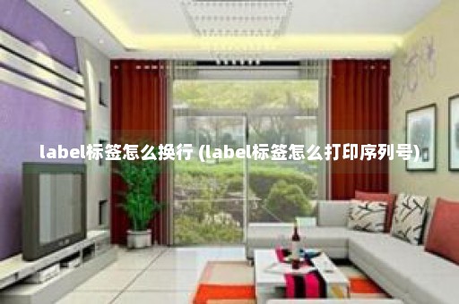 label标签怎么换行 (label标签怎么打印序列号)