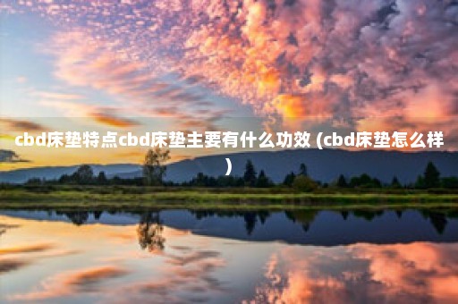 cbd床垫特点cbd床垫主要有什么功效 (cbd床垫怎么样)