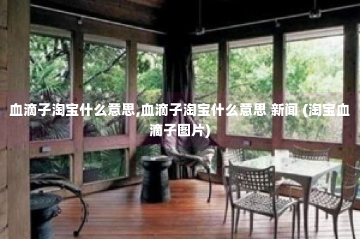 血滴子淘宝什么意思,血滴子淘宝什么意思 新闻 (淘宝血滴子图片)