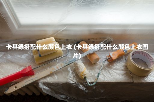 卡其绿搭配什么颜色上衣 (卡其绿搭配什么颜色上衣图片)