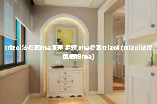 trizol法提取rna原理 步骤,rna提取trizol (trizol法提取植物rna)