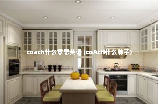 coach什么意思英语 (coAcH什么牌子)