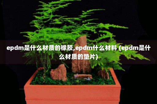 epdm是什么材质的橡胶,epdm什么材料 (epdm是什么材质的垫片)