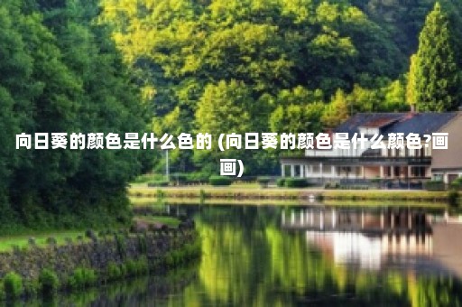 向日葵的颜色是什么色的 (向日葵的颜色是什么颜色?画画)