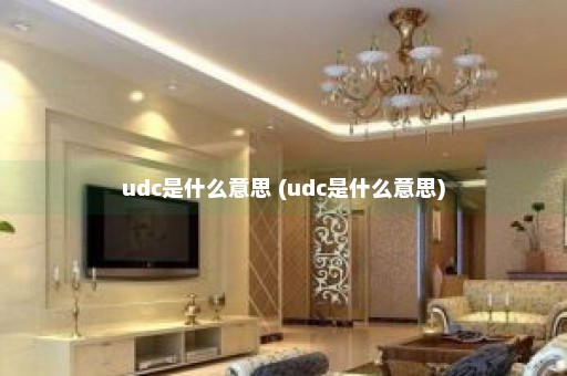 udc是什么意思 (udc是什么意思)