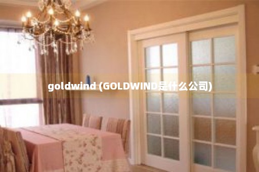 goldwind (GOLDWIND是什么公司)