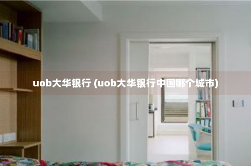 uob大华银行 (uob大华银行中国哪个城市)