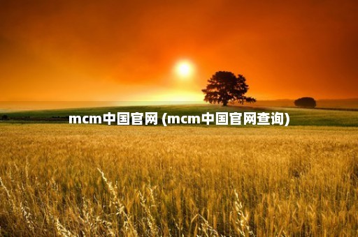 mcm中国官网 (mcm中国官网查询)