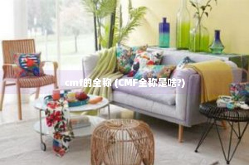 cmf的全称 (CMF全称是啥?)