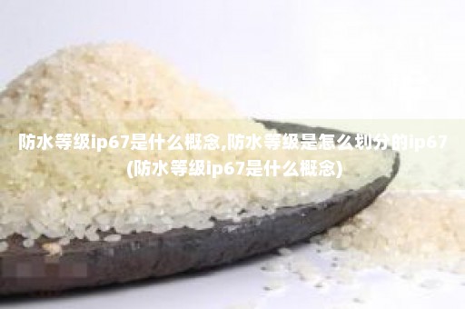 防水等级ip67是什么概念,防水等级是怎么划分的ip67 (防水等级ip67是什么概念)