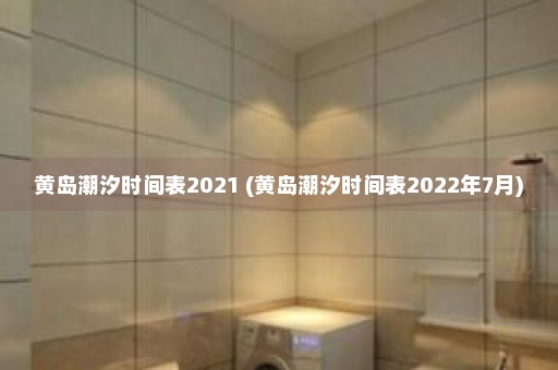 黄岛潮汐时间表2021 (黄岛潮汐时间表2022年7月)