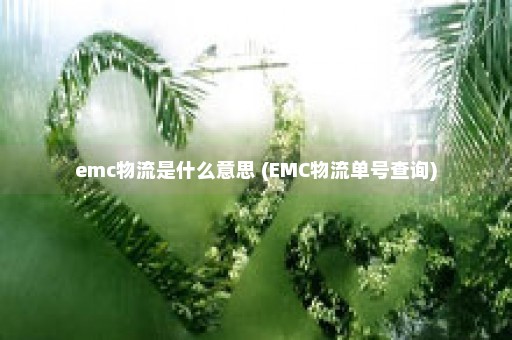 emc物流是什么意思 (EMC物流单号查询)