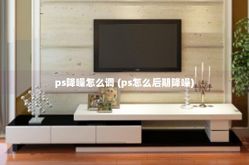 ps降噪怎么调 (ps怎么后期降噪)