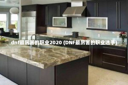 dnf最厉害的职业2020 (DNF最厉害的职业选手)