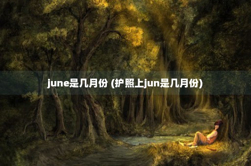 june是几月份 (护照上jun是几月份)