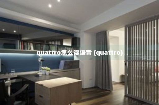 quattro怎么读语音 (quattro)