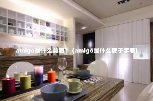 amigo是什么意思？ (amigo是什么牌子手表)