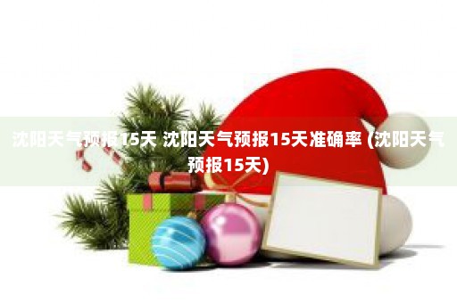 沈阳天气预报15天 沈阳天气预报15天准确率 (沈阳天气预报15天)