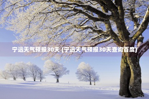 宁远天气预报30天 (宁远天气预报30天查询百度)