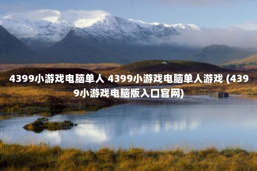 4399小游戏电脑单人 4399小游戏电脑单人游戏 (4399小游戏电脑版入口官网)