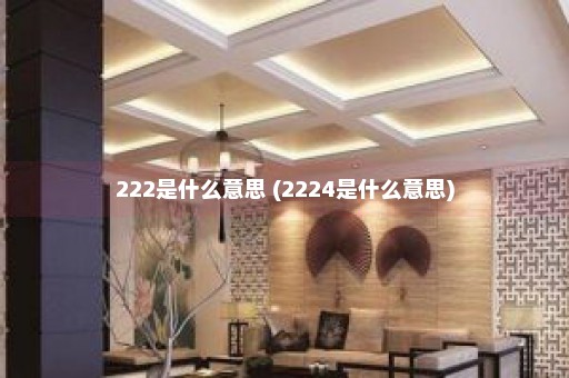 222是什么意思 (2224是什么意思)