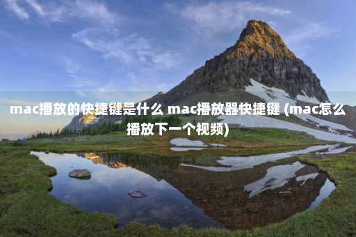 mac播放的快捷键是什么 mac播放器快捷键 (mac怎么播放下一个视频)