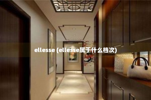 ellesse (ellesse属于什么档次)