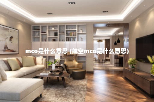 mco是什么意思 (航空mco是什么意思)